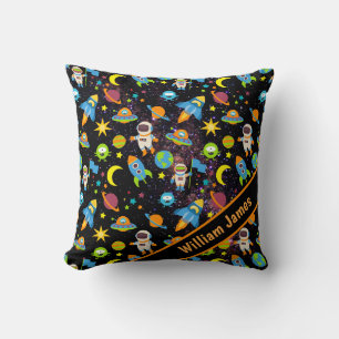 Colourful Outer Space Boy Cushion