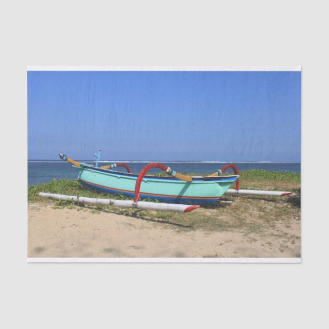 Colourful outrigger tissue paper (Front)
