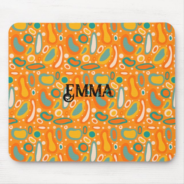 Colourful Ovals Mouse Pad (Front)
