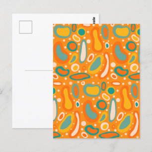 Colourful Ovals Postcard
