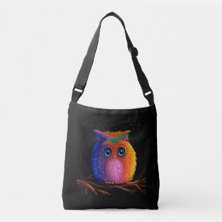 Colourful Owl Crossbody Bag