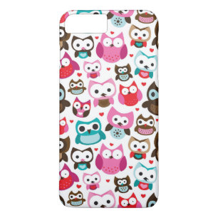 colourful owl pattern Case-Mate iPhone case