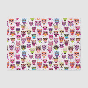 Colourful Owl Pattern For Kids 2 Tissue Paper