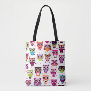 Colourful Owl Pattern For Kids 2 Tote Bag