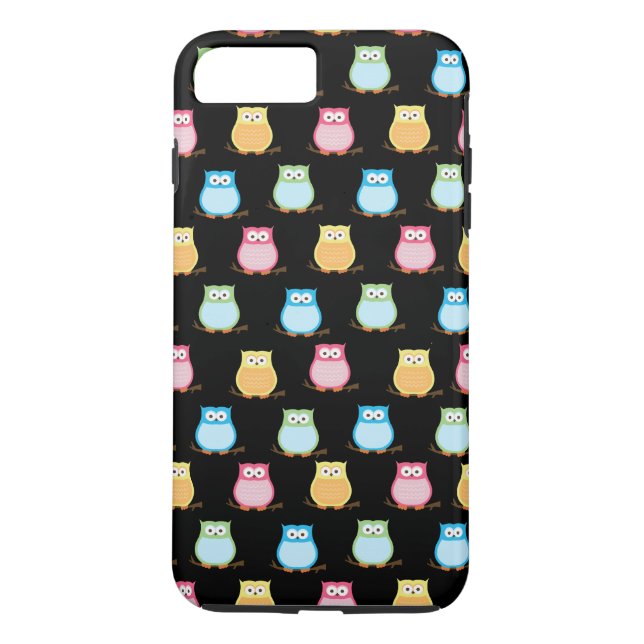 Colourful Owl Pattern Owl Lovers Cell Phone Case (Back)
