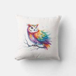 Colourful Owl Pillow