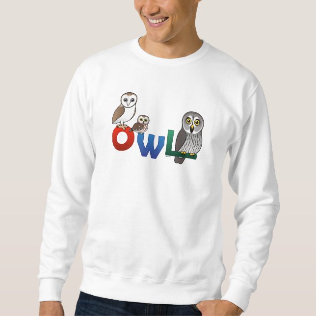 Colourful Owl Sweatshirt (Front)
