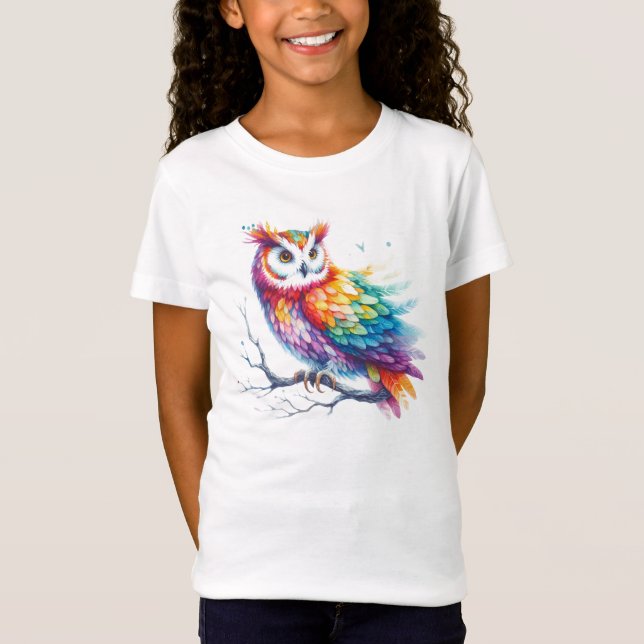 Colourful Owl T-Shirt (Front)