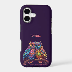 Colourful Owls-Love Birds-Valentine's Day