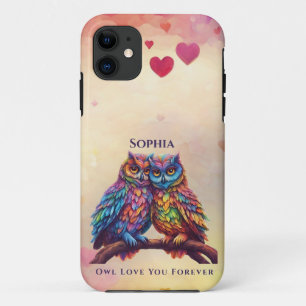 Colourful Owls-Love Birds-Valentine's Day Case-Mate iPhone Case