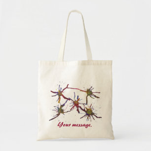Colourful Paint Blob Splatters Personalised Bags