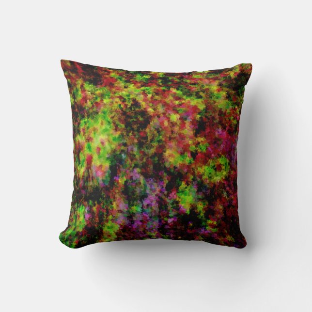Colourful Paint Explosion Cushion (Front)