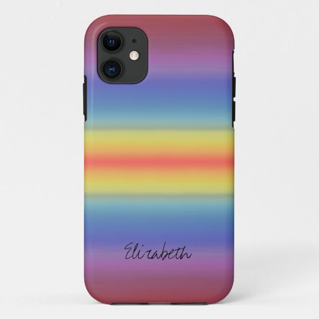Colourful Paint Rainbow Abstract Case-Mate iPhone Case (Back)