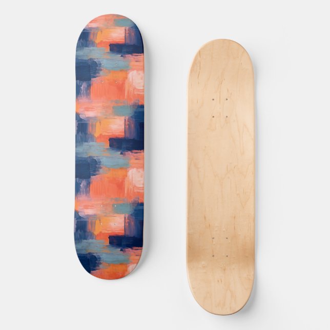 Colourful Paint Skateboard (Front)