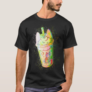 Colourful Paint Splash Cute Cat Coffee Mug T-Shirt