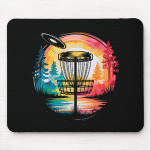Colourful Paint Splash Disc Golf Sket Golfer Golfi Mouse Pad
