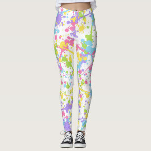 Colourful Paint Splash Leggings