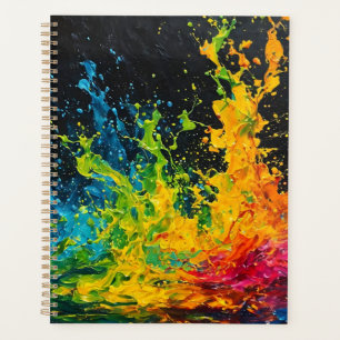 Colourful Paint Splash Planner