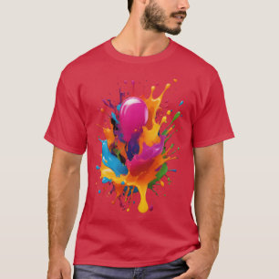 colourful paint splash T-Shirt