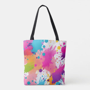 Colourful Paint Splash Tote Bag – Vibrant Artistic