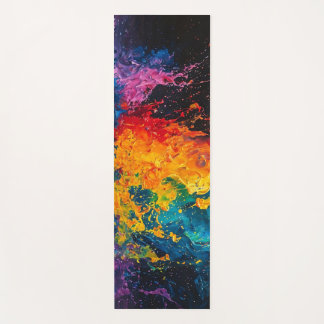 Colourful Paint Splash Yoga Mat