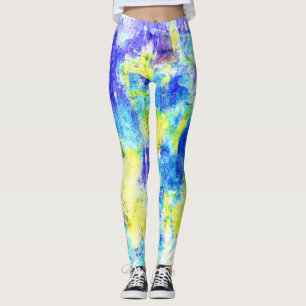 Colourful Paint Splatter #11 Leggings