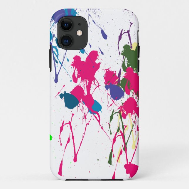 Colourful paint splatter Case-Mate iPhone case (Back)