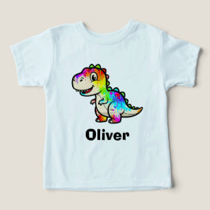 Colourful Paint Splatter Dinosaur