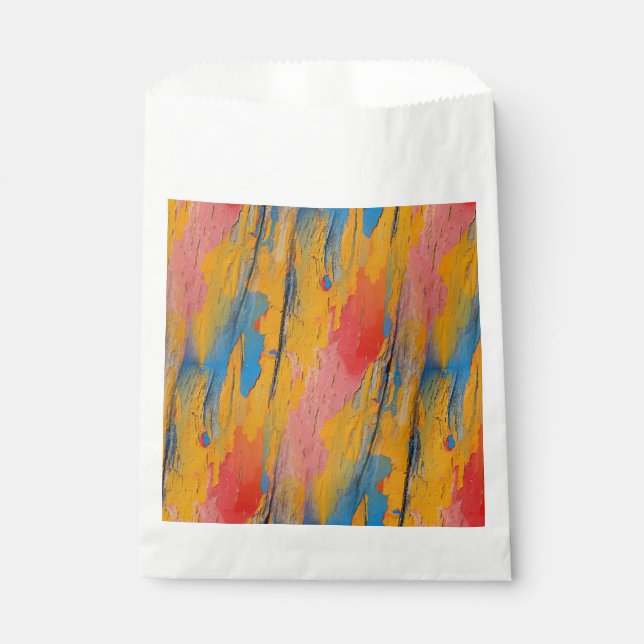 Colourful Paint Splatter Favour Bags (Front)