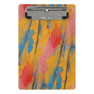 Colourful Paint Splatter Mini Clipboard