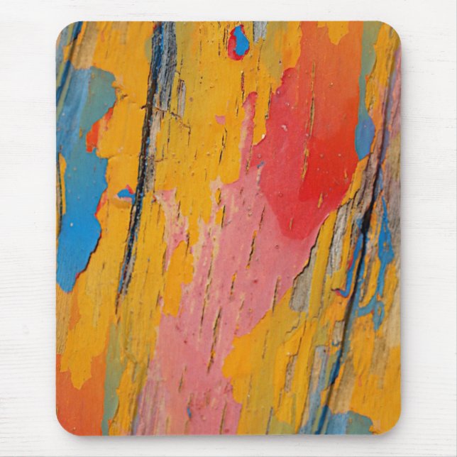 Colourful Paint Splatter Mouse Pad (Front)