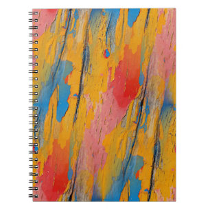 Colourful Paint Splatter Notebook