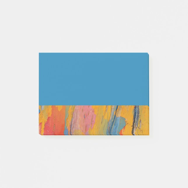 Colourful Paint Splatter Post-it Notes (Front)