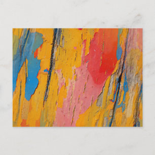 Colourful Paint Splatter Postcard