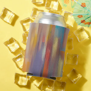 Colourful paint streaks can cooler