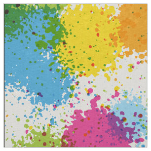 Colourful paintball Paint Design Fabric