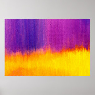 Colourful painted canvas as background. Art is cre Poster