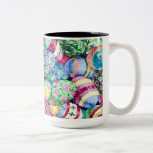 Colourful Painted Easter Eggs Coffee Mug