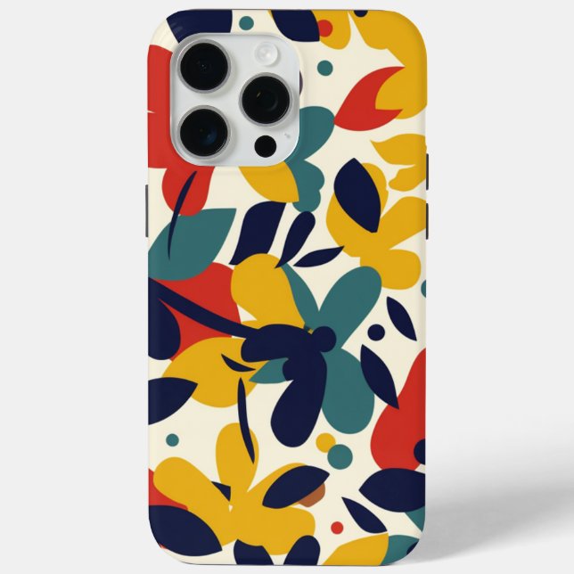 Colourful Painted Flower Pattern Phone Case  (Back)