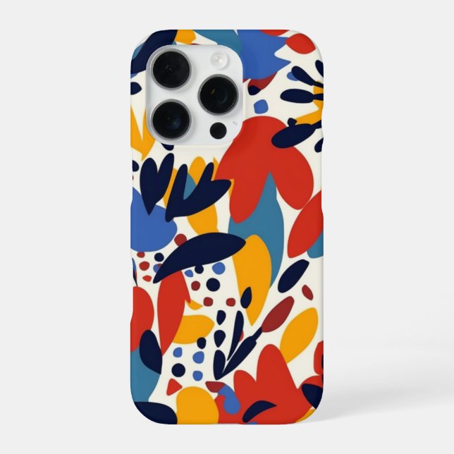 Colourful Painted Flower Pattern Phone Case-2 iPhone Case (Back)