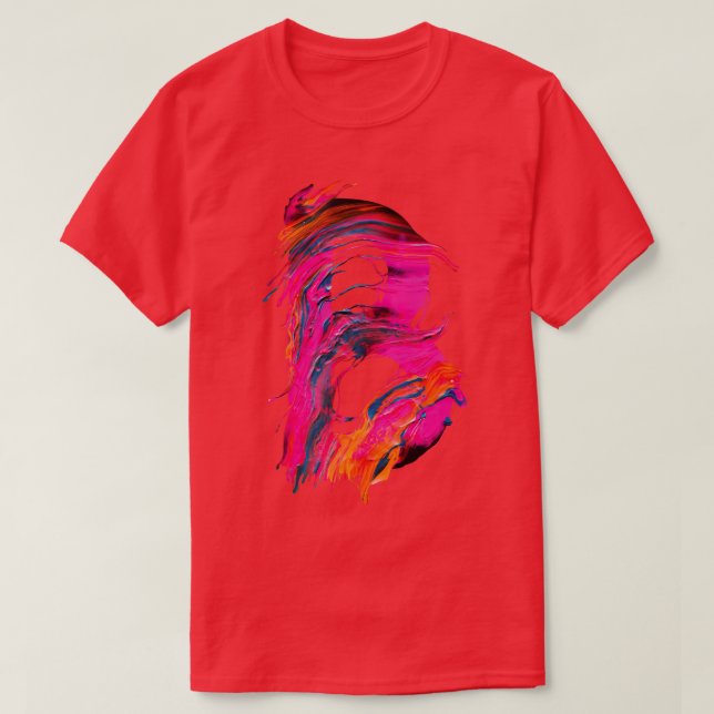 Colourful Painted Initial Letter B T-Shirt (Design Front)