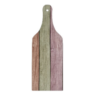 Colourful Painted Weathered Wood Cutting Board
