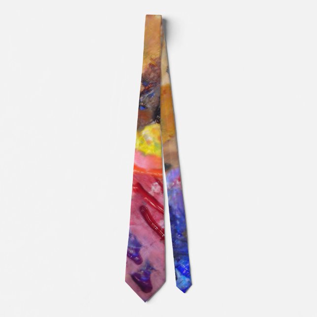 Colourful Painter's Palette  Tie (Front)