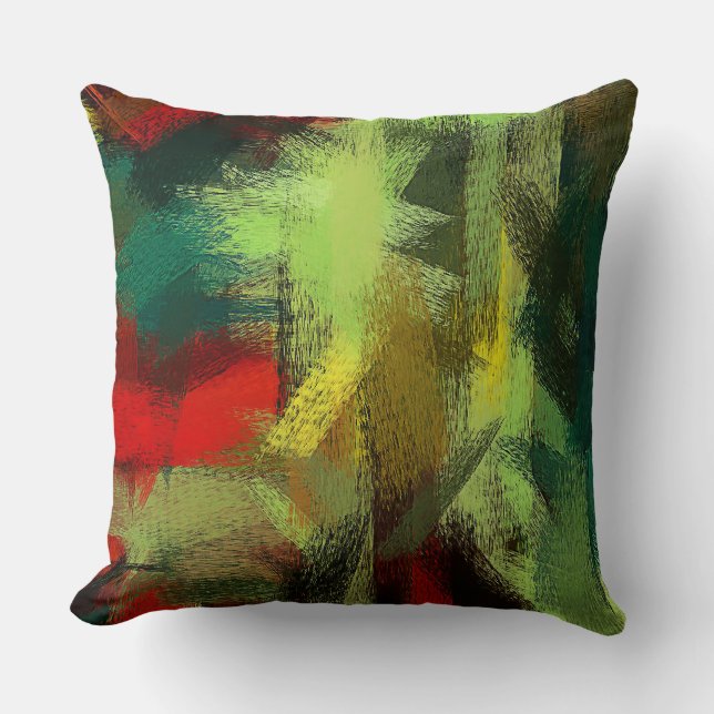Colourful Painting Abstract Background #2 Cushion (Front)