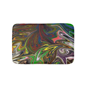 Colourful Painting   Abstract Masterpiece Fine Art Bath Mat