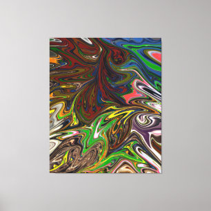 Colourful Painting   Abstract Masterpiece Fine Art Canvas Print