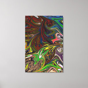Colourful Painting Abstract Masterpiece Fine Art Canvas Print