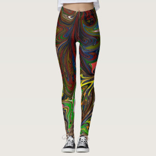 Colourful Painting Abstract Masterpiece Fine Art Leggings
