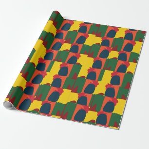 Colourful Painting Abstract Wrapping Paper