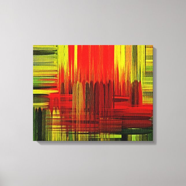 Colourful painting art - Wrapped canvas (Front)
